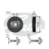 GATES TVD1007A Belt Pulley, crankshaft