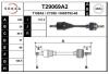 EAI T29069A2 Drive Shaft