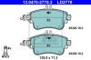 ATE 13047027782 Brake Pad Set, disc brake