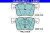 ATE 13047038572 Brake Pad Set, disc brake