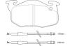 WAGNER WBP21061A Brake Pad Set, disc brake