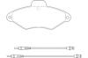 WAGNER WBP21631A Brake Pad Set, disc brake
