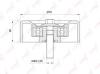 LYNXauto PB-7009 (PB7009) Deflection/Guide Pulley, v-ribbed belt