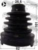 FEBEST 0115-GSU35LHT (0115GSU35LHT) Bellow, driveshaft