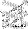 FEBEST 0222-J50 (0222J50) Tie Rod Axle Joint