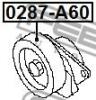 FEBEST 0287-A60 (0287A60) Tensioner Pulley, v-ribbed belt