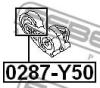 FEBEST 0287Y50 Tensioner Pulley, v-ribbed belt