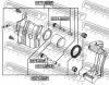 FEBEST 0575-MZ6F (0575MZ6F) Repair Kit, brake caliper