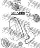 FEBEST "2087-CIR" (2087CIR) Tensioner Pulley, timing belt