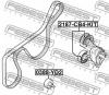 FEBEST 2187-CB4-KIT (2187CB4KIT) Tensioner Pulley, v-ribbed belt