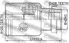 FEBEST 0511-DY3WATRH (0511DY3WATRH) Joint, drive shaft