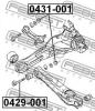 FEBEST 0431-001 (0431001) Caster Shim, axle beam