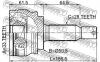 FEBEST 0410-GA (0410GA) Joint, drive shaft