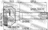 FEBEST 2910DEF Joint, drive shaft