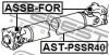 FEBEST AST-PSSR40 (ASTPSSR40) Propshaft, axle drive