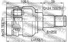 FEBEST 0111-ZVW30LH (0111ZVW30LH) Joint, drive shaft