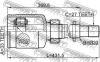 FEBEST "0211-J10ERH" (0211J10ERH) Joint, drive shaft