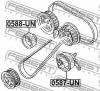 FEBEST "0587-UN" (0587UN) Tensioner Pulley, timing belt