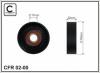 CAFFARO 02-00 (0200) Deflection/Guide Pulley, v-ribbed belt