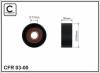 CAFFARO 03-00 (0300) Deflection/Guide Pulley, v-ribbed belt