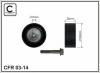 CAFFARO 03-14 (0314) Deflection/Guide Pulley, v-ribbed belt
