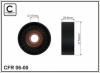 CAFFARO 06-00 (0600) Deflection/Guide Pulley, v-ribbed belt