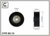 CAFFARO 06-14 (0614) Deflection/Guide Pulley, v-ribbed belt