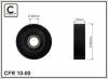 CAFFARO 10-00 (1000) Deflection/Guide Pulley, v-ribbed belt