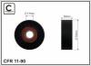 CAFFARO 11-90 (1190) Tensioner Pulley, v-ribbed belt