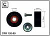 CAFFARO 120-00 (12000) Tensioner Pulley, v-ribbed belt