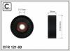 CAFFARO 121-00 (12100) Tensioner Pulley, v-ribbed belt