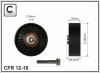 CAFFARO 12-16 (1216) Deflection/Guide Pulley, v-ribbed belt