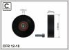CAFFARO 12-18 (1218) Deflection/Guide Pulley, v-ribbed belt