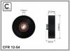CAFFARO 12-54 (1254) Deflection/Guide Pulley, v-ribbed belt