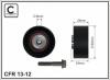 CAFFARO 13-12 (1312) Deflection/Guide Pulley, v-ribbed belt