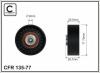 CAFFARO 135-77 (13577) Deflection/Guide Pulley, v-ribbed belt