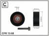 CAFFARO 13-58 (1358) Deflection/Guide Pulley, v-ribbed belt