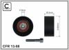 CAFFARO 13-98 (1398) Tensioner Pulley, v-ribbed belt