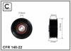 CAFFARO 140-22 (14022) Deflection/Guide Pulley, v-ribbed belt