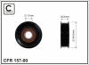 CAFFARO 157-00 (15700) Deflection/Guide Pulley, v-ribbed belt