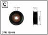 CAFFARO 159-80 (15980) Deflection/Guide Pulley, v-ribbed belt
