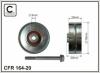 CAFFARO 164-20 (16420) Deflection/Guide Pulley, v-ribbed belt