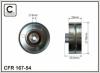CAFFARO 167-54 (16754) Deflection/Guide Pulley, v-ribbed belt