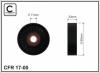 CAFFARO 17-00 (1700) Tensioner Pulley, v-ribbed belt