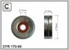 CAFFARO 170-00 (17000) Tensioner Pulley, v-ribbed belt