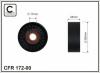 CAFFARO 172-00 (17200) Deflection/Guide Pulley, v-ribbed belt