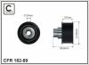 CAFFARO 182-89 (18289) Deflection/Guide Pulley, timing belt