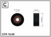 CAFFARO 18-99 (1899) Deflection/Guide Pulley, v-ribbed belt