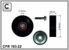 CAFFARO 193-22 (19322) Deflection/Guide Pulley, v-ribbed belt