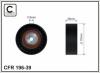CAFFARO 196-39 (19639) Deflection/Guide Pulley, v-ribbed belt